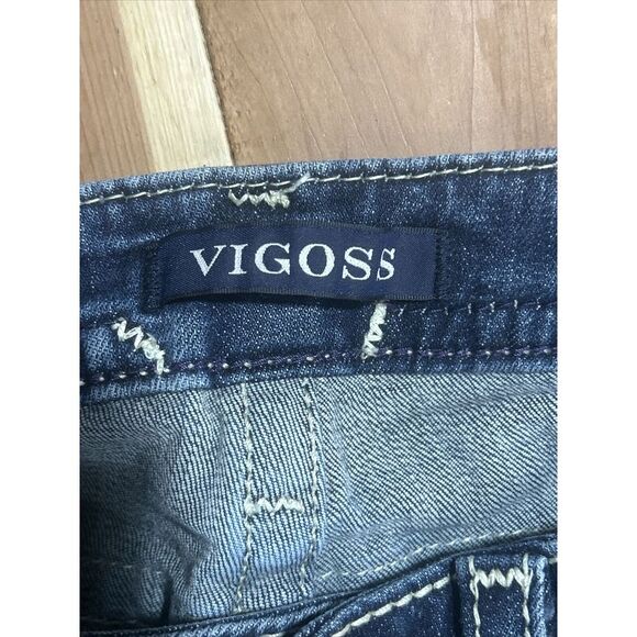 Women's Vigoss Classic Fit W27 L32 Jeans EUC Blue Straight  Ultra Low Rise - Picture 7 of 11